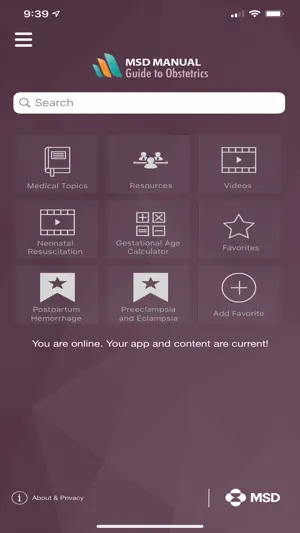 MSD Manual Guide to Obstetrics screenshot 1