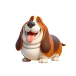 Fat Basset Hound Stickers App Contact