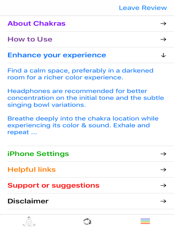 Chakra Chi: Balance Meditation iPad screenshot 10 - Health & Fitness app