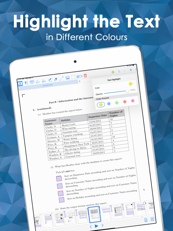 OrbitNote iPad screenshot 4 - Education app