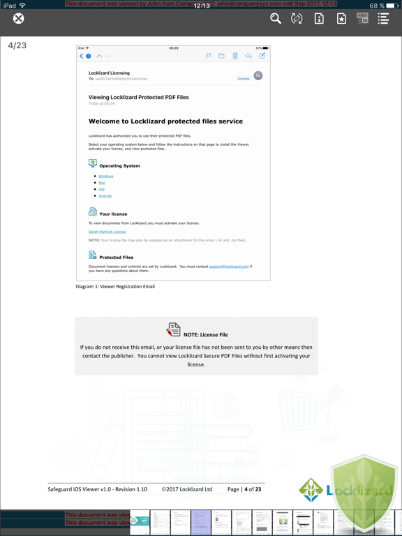 Screenshot #4 pour Locklizard Safeguard Viewer