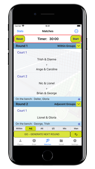 MatchUp Tennis & Pickleball Screenshot