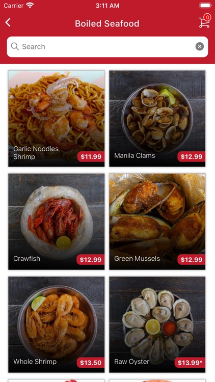 Seafood and Crawfish