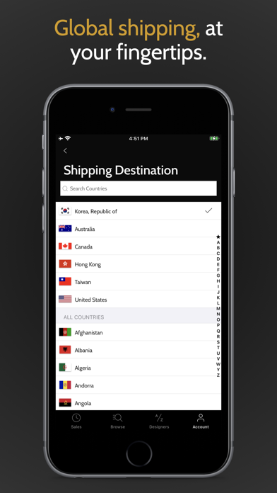 Gilt - Shop Designer Sales Screenshot