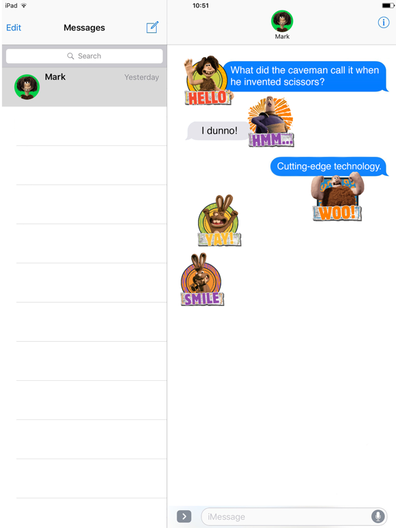 Screenshot #5 pour Early Man Stickers