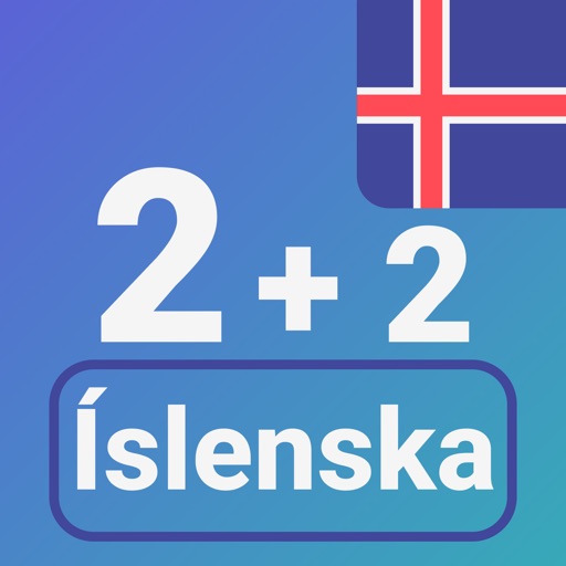 Numbers in Icelandic language icon