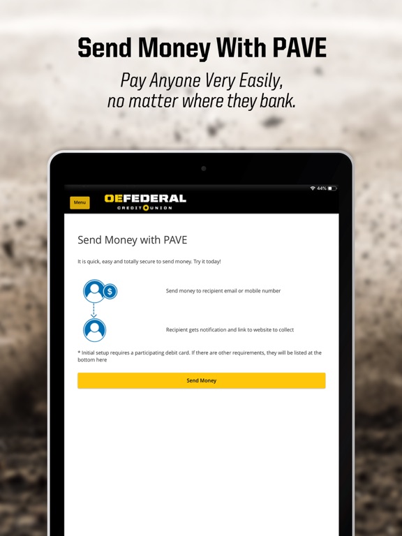 OE Federal Mobile iPad screenshot 1 - Finance app