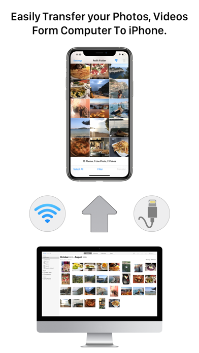 Screenshot #1 pour Rollit: Photo Transfer App