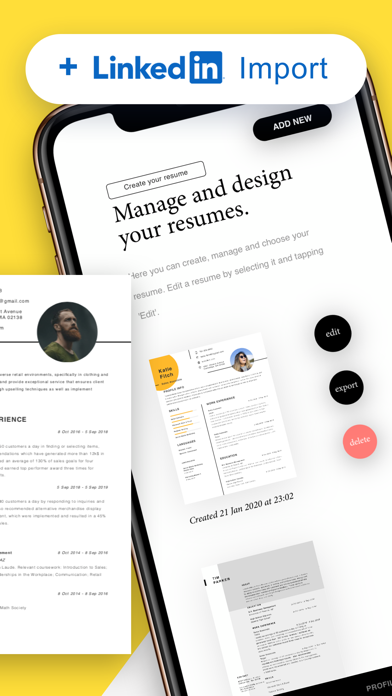 Screenshot #2 pour Intelligent CV ·
