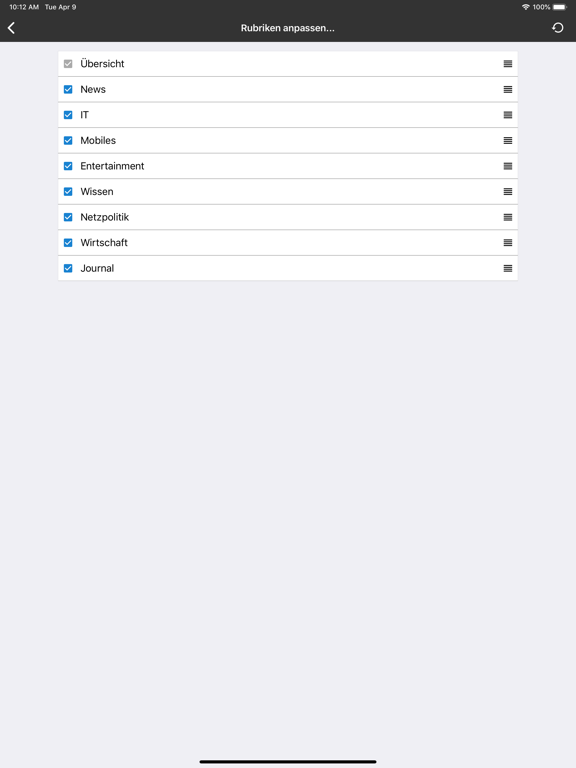 heise online | IT-News iPad screenshot 6 - News app