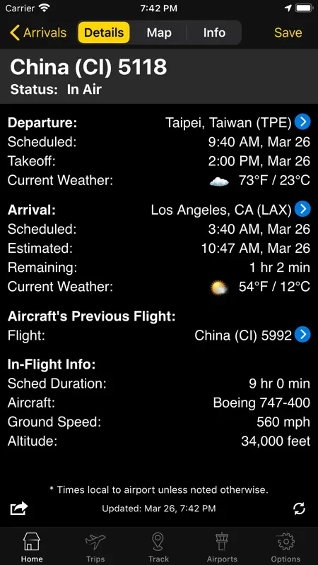 Flightview - Flight Tracker screenshot 6 of 8