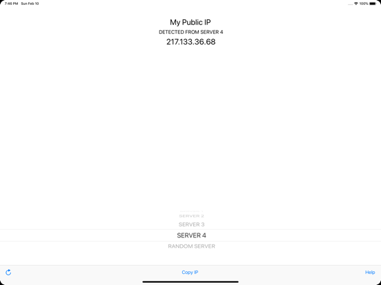 My Public IP iPad screenshot