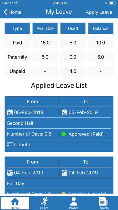 App screenshot