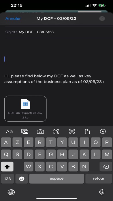 DCF Valuation Tool Screenshot
