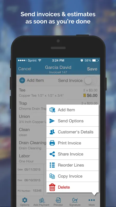 Street Invoice screenshot 2 of 5