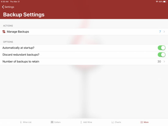 CellarView Wine Cellar Tracker iPad app afbeelding 8
