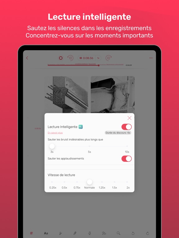 Screenshot #6 pour Noted. Enregistrer, Transcrire