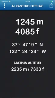 altimetro offline iphone capturas de pantalla 1
