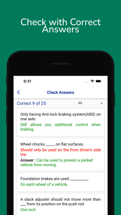 Arizona CDL Permit Practice Screenshot
