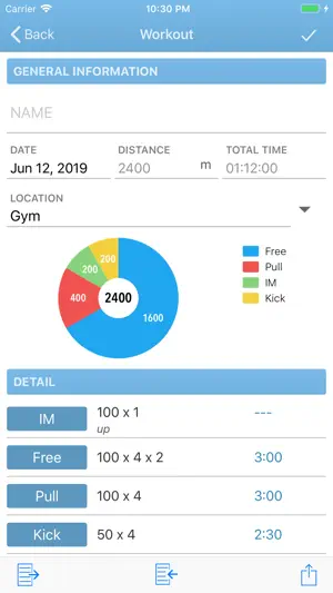 Swim Note screenshot 2