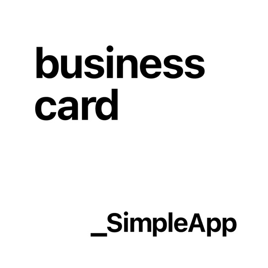 business card _SimpleApp