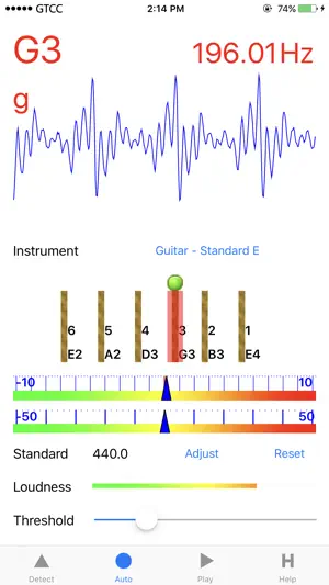 Accurate Guitar Tuner SE screenshot 2