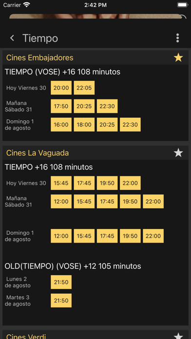 Pelis del Día Screenshot