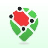 GPS fields area measure map ⁺ icon