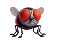 Angry Fly Stickers