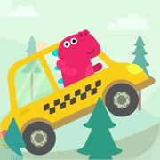 儿童益智游戏：超级赛车世界-恐龙宝宝模拟驾驶汽车巴士冒险大全