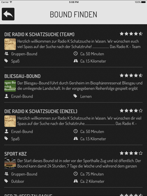 Actionbound iPad screenshot 2