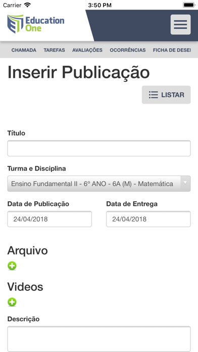 App screenshot