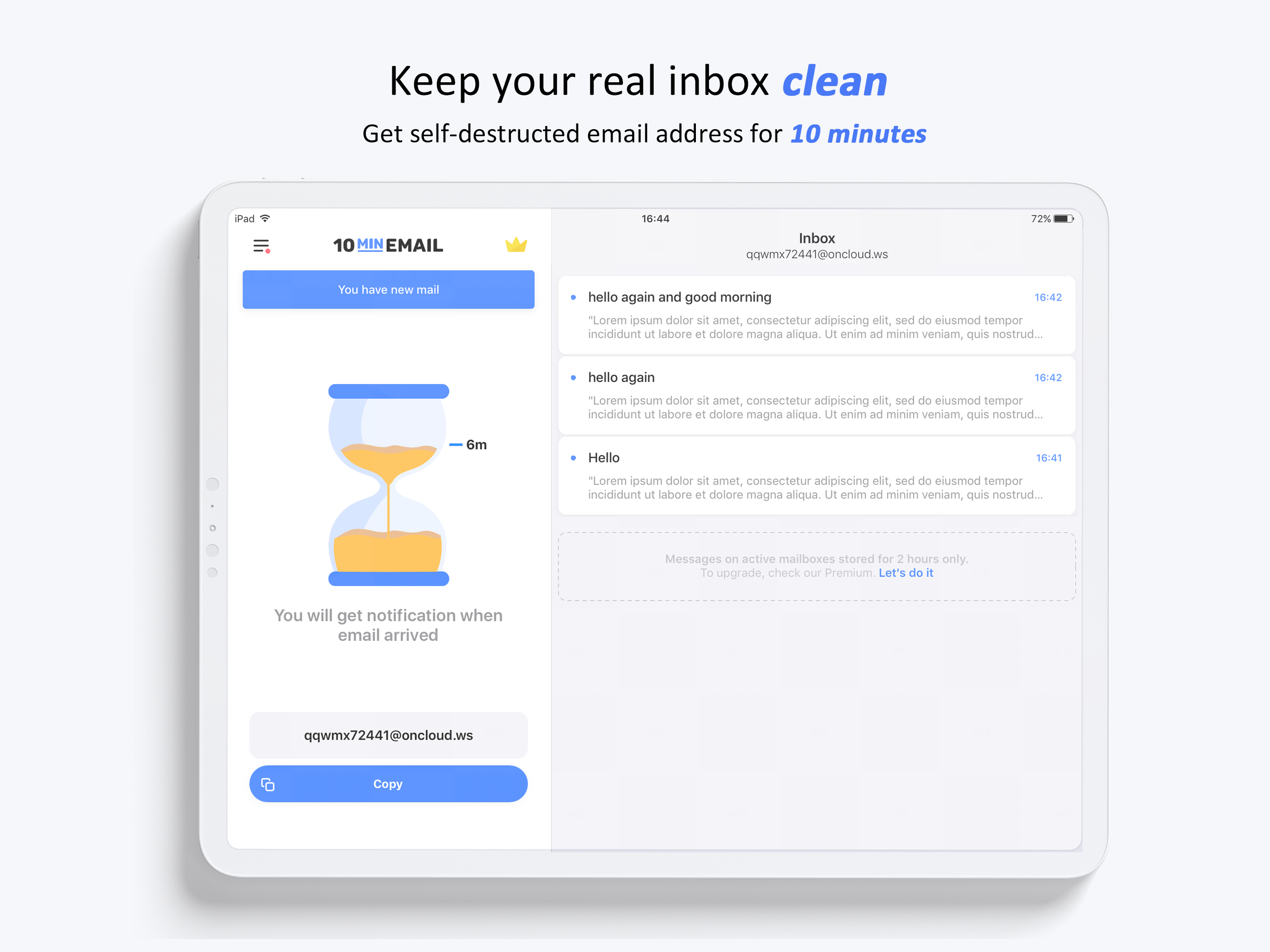 10 Minute - Temp Mail Address
