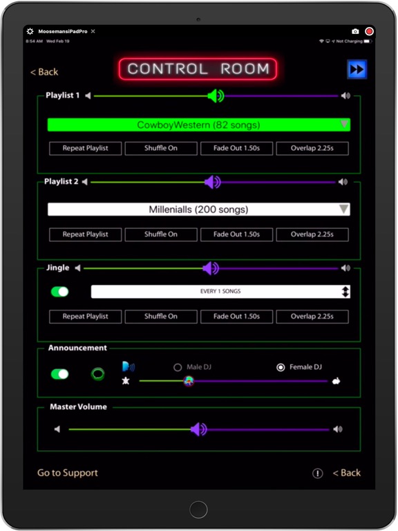MyOS Radio Music Player iPad screenshot 4 - Music app