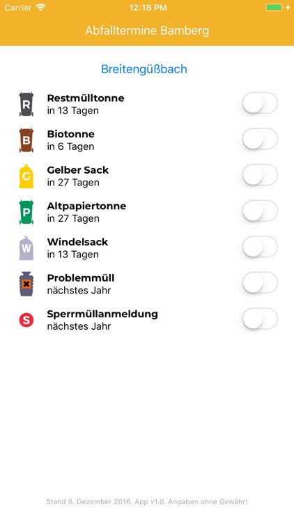 Abfalltermine Lkr. Bamberg