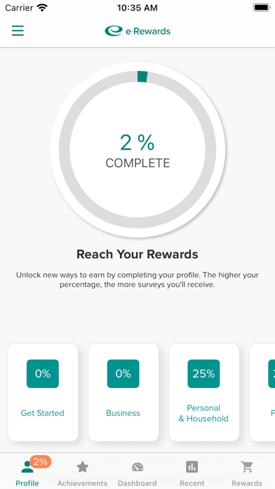e-Rewards - Paid Surveys Screenshot