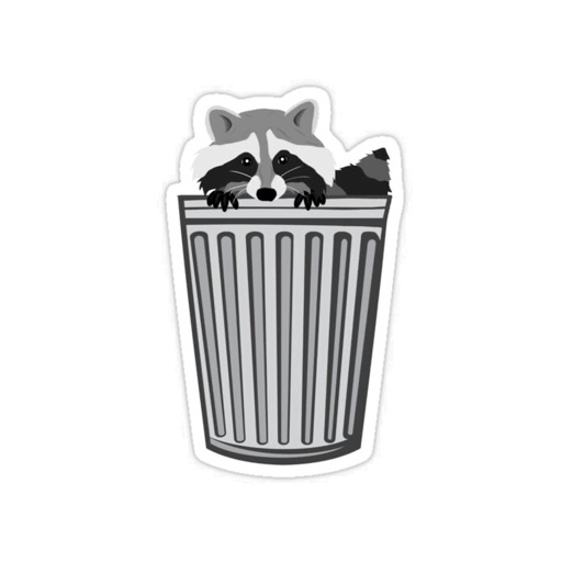 Raccoon Garbage Stickers icon