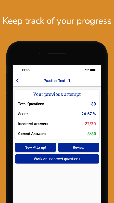 Texas DMV Permit Practice Test Screenshot