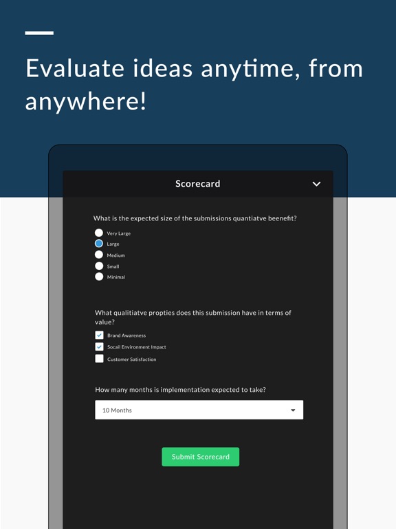 Ideas by Brightidea iPad screenshot 4 - Business app