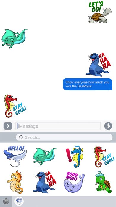 Screenshot #2 pour Seamoji - Sea Animal Emojis