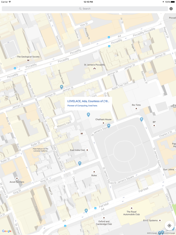 Blue Plaques London iPad screenshot 2 - Travel app