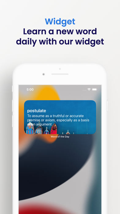 Word of the Day Widget · Screenshot