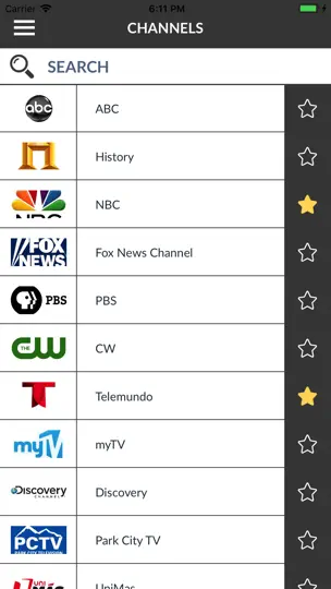 Captura de pantalla de TV Listings USA United States en iPhone 1