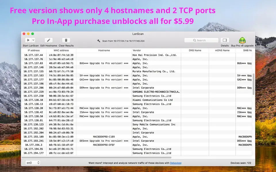 Screenshot 1 of LanScan 8.2.0