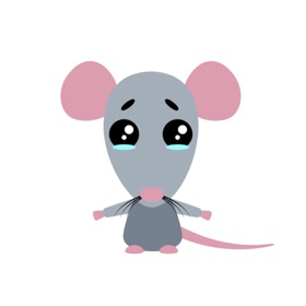 Snímky obrazovky (6) Sad Mouse Stickers