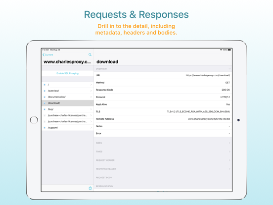 Charles Proxy iPad app afbeelding 5