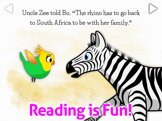 Jungle Book of the Pink Rhino iPad screenshot 5 - Education app