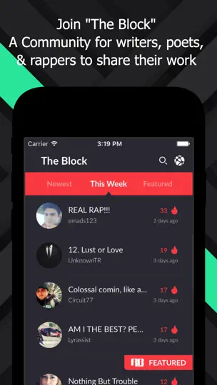 Screenshot von Rhymer's Block auf dem iPhone 5
