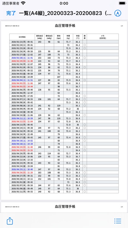 血圧管理手帳 screenshot-9