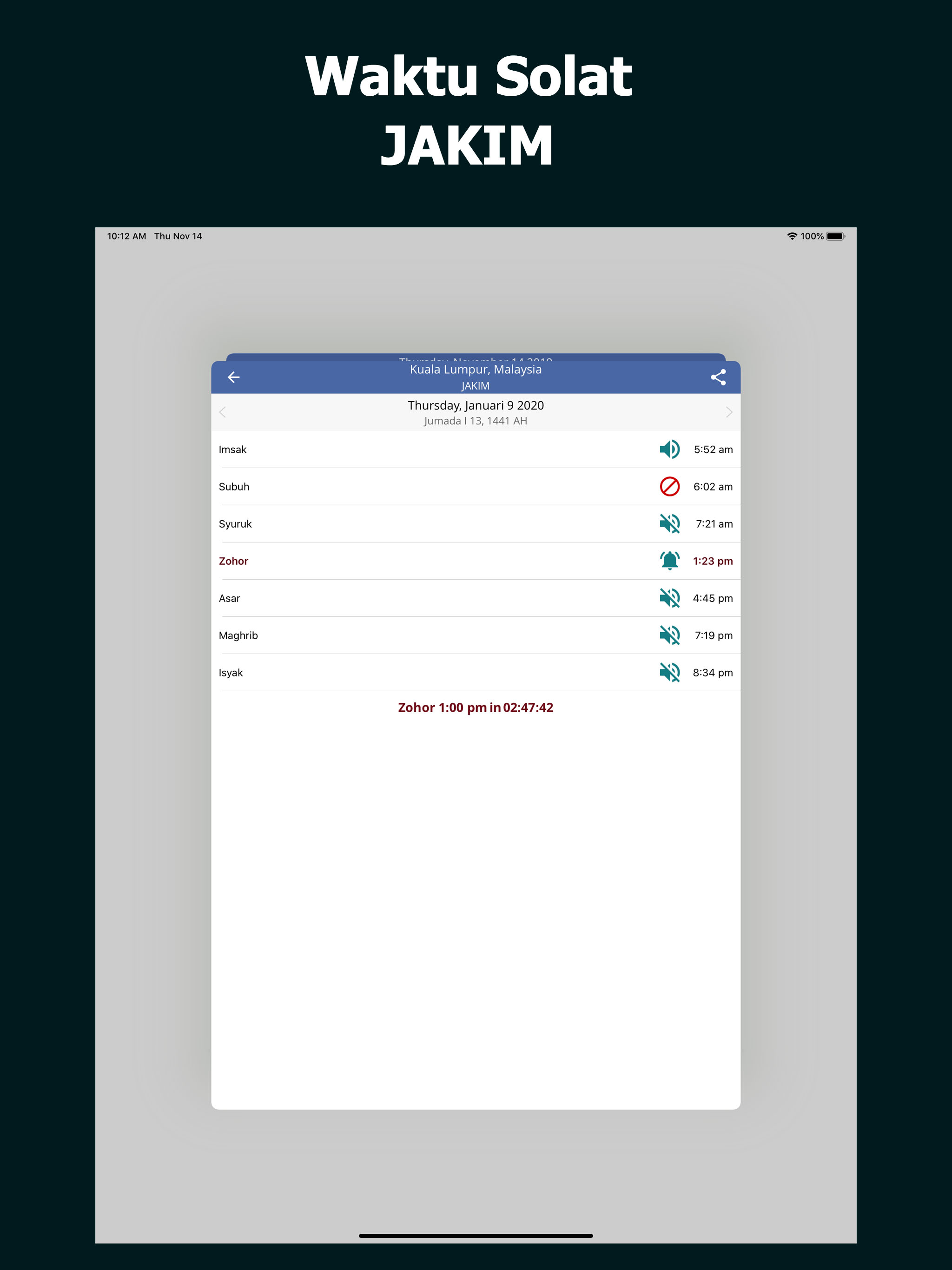 Waktu Solat dan Azan screenshot 5